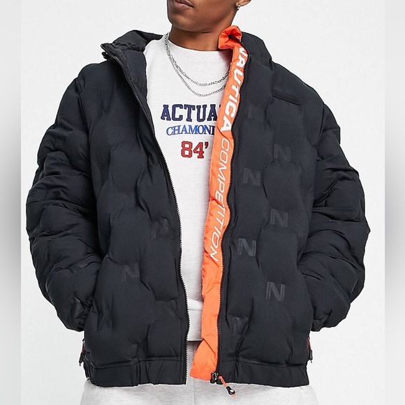 NAUTICA POPPED PADDED JACKET in black - Picture 4 of 4